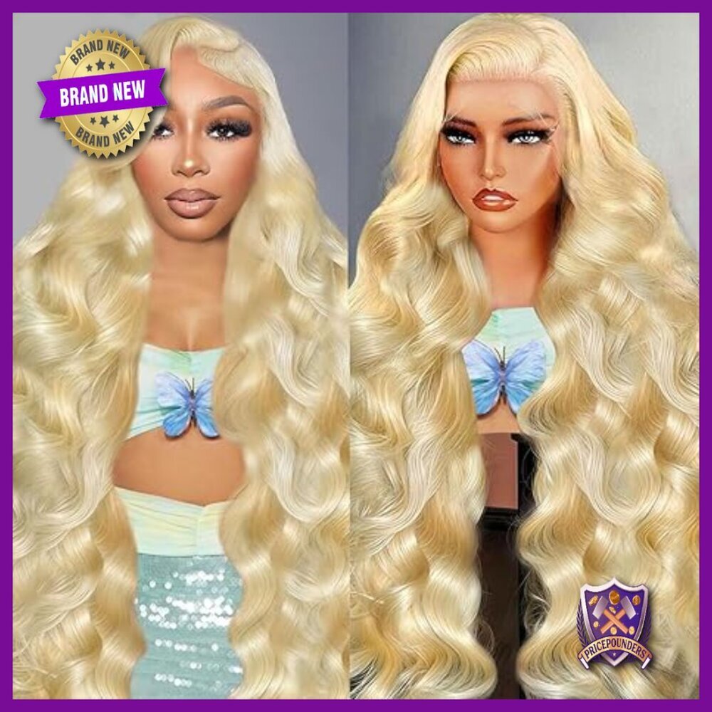 32 Inch Human Hair Lace Front Wig 200 Density Body Wave Glueless